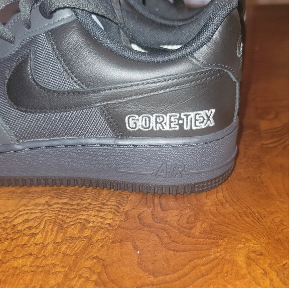 Nike Air Force 1 Gore-Tex All Black Anthracite Leather/Fabric CT2858-001 - Picture 11 of 15